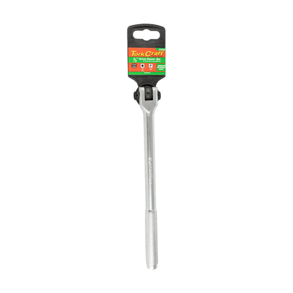 Tork Craft Power Bar 3/8'M Drive 250mm Swivel Head Steel Handle Socket - image 01