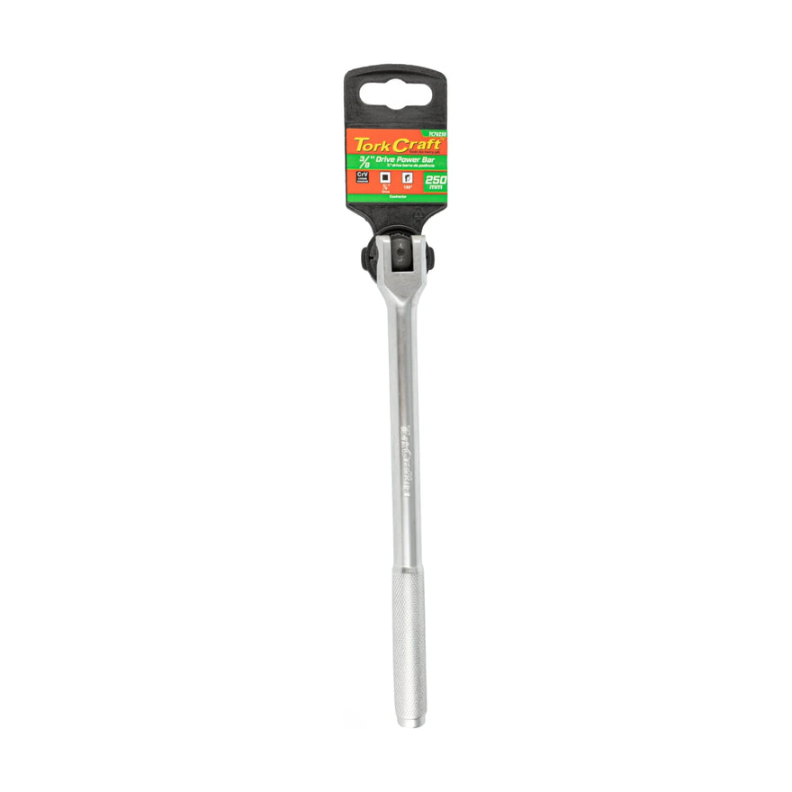 Tork Craft Power Bar 3/8'M Drive 250mm Swivel Head Steel Handle Socket - image 01