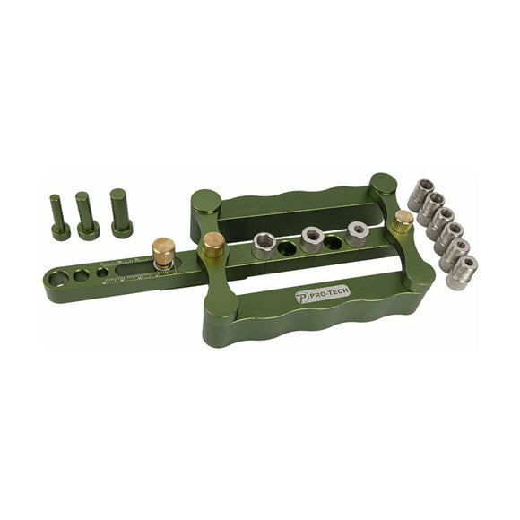 Pro-Tech Self-Centering Dowel Jig – 6/8/10mm, Aluminium 16-60mm Range - image 01