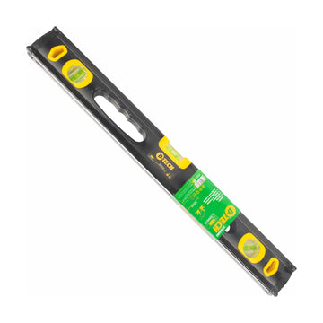 D-Tech Spirit Level Beam 600mm x 1.6mm 3 x Vial 0.5mm Accuracy Aluminium - image 01