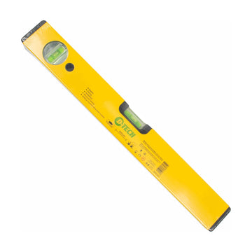 D-Tech Spirit Level Box 400mm x 1.4mm 2 x Vial 0.5mm Accuracy Aluminium - image 01