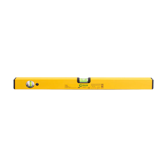 D-Tech Spirit Level Box 600mm x 1.4mm 2 x Vial 0.5mm Accuracy Aluminium - image 01