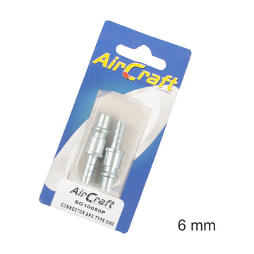 AirCraft Connector ARO Type 6mm Hosetail 2Pc Pack - image 01