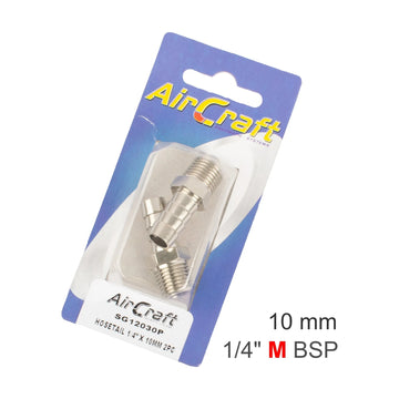 AirCraft Hosetail 1/4' X 10mm2Pc Pack - image 01