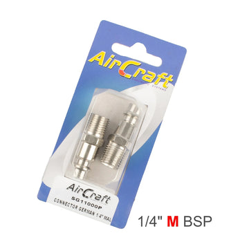 AirCraft Connector German 1/4' Male 2Pc Pack - image 01