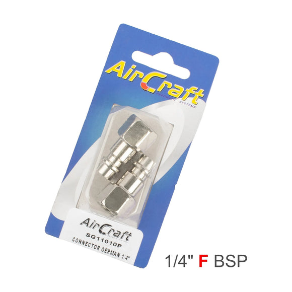 AirCraft Connector German 1/4' Female 2Pc Pack - image 01