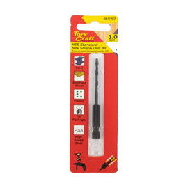 Tork Craft Drill Bit HSS Standard 3.0mm Hex Shank - image 01