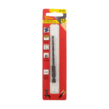 Tork Craft Drill Bit HSS Standard 4.0mm Hex Shank - image 01