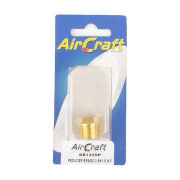 AirCraft Reducer Brass 3/8X1/8 M/F Conical 1Pc Pack - image 01