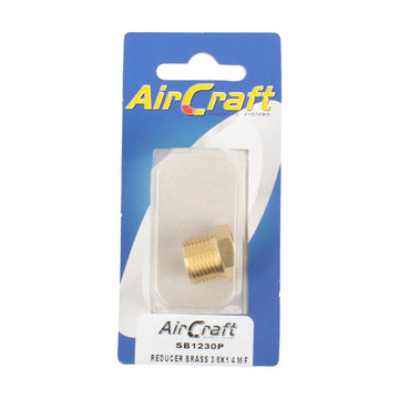 AirCraft Reducer Brass 3/8X1/4 M/F Conical 1Pc Pack - image 01