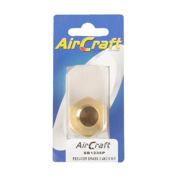 AirCraft Reducer Brass 3/4X3/8 M/F Conical 1Pc Pack - image 01