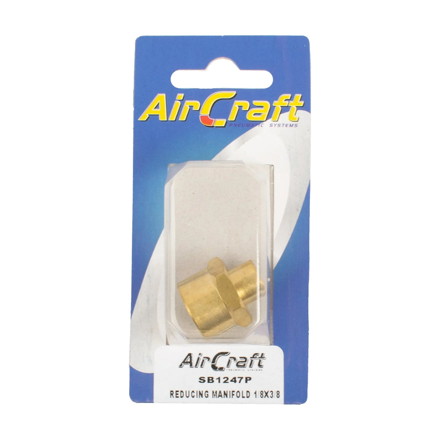 AirCraft Reducing Manifold 1/8X3/8 F/F 1Pc Pack - image 01