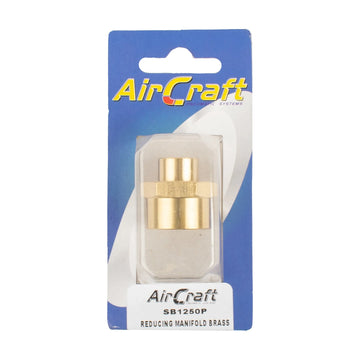 AirCraft Reducing Manifold Brass 1/4X1/2 F/F 1Pc Pack - image 01