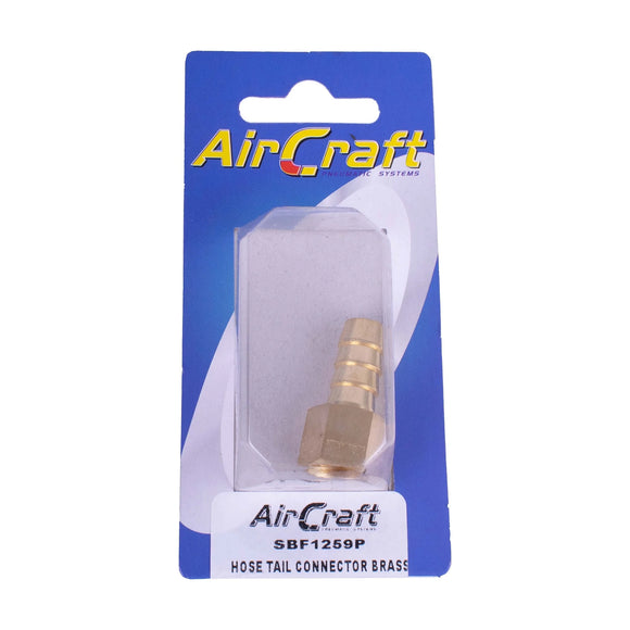 AirCraft Hosetail Connector Brass 1/4F X 10mm1Pc Pack - image 01