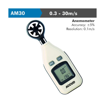 Accud Digital Anemometer 0.3-30M / S 5% Accuracy 0.M - image 01