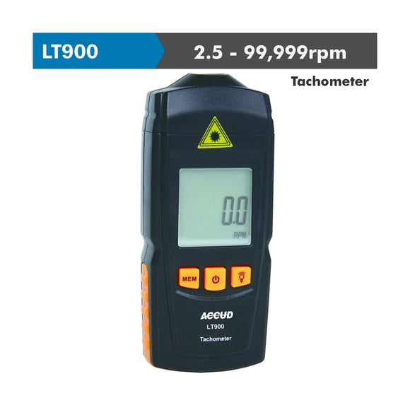 Accud Laser Tachometer 2.5 - 99999Rp Mrange 0.1 Rpm - image 01