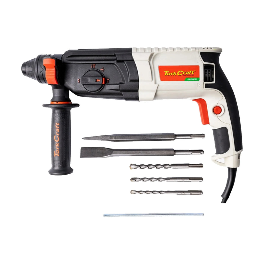 Tork Craft Rotary Hammer 800w 220v 2.8J SDS-Plus 4 Function 5500 Ipm - image 01