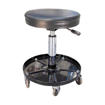 Tork Craft Mechanic Chair Adjustable Round Seat & Tool Tray - image 01