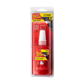 Tork Craft Bolt Lock High Strength For Large Sized Threads - Red - 50g (carded) - image 01