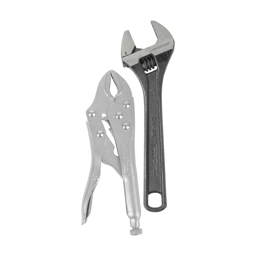 Tork Craft Plier Locking 170mm TC570170 + Shifting Spanner 150mm TC52006 - image 01