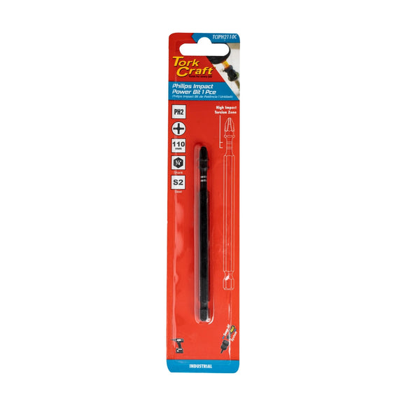 Tork Craft Impact PH2 X 110mm Power Bit 1pc - image 01