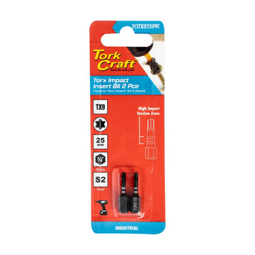 Tork Craft Torx Tx 9 Impact Insert Bit 25mm 2pc - image 01