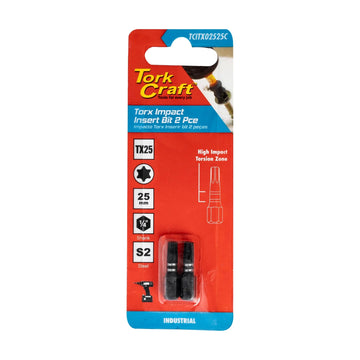 Tork Craft Torx Tx 25 Impact Insert Bit 25mm 2pc - image 01