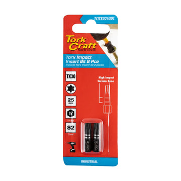 Tork Craft Torx Tx 30 Impact Insert Bit 25mm 2pc - image 01