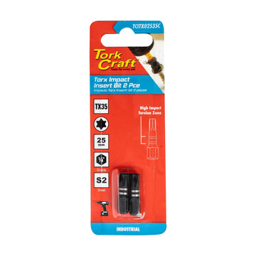 Tork Craft Torx Tx 35 Impact Insert Bit 25mm 2pc - image 01