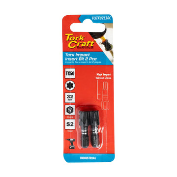 Tork Craft Torx Tx 50 Impact Insert Bit 25mm 2pc - image 01