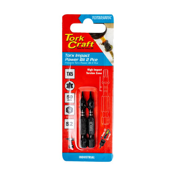 Tork Craft Torx Tx 5 Impact Power Bit 50mm 2pc - image 01