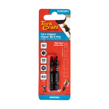 Tork Craft Torx Tx 7 Impact Power Bit 50mm 2pc - image 01