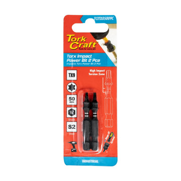 Tork Craft Torx Tx 9 Impact Power Bit 50mm 2pc - image 01
