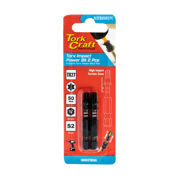 Tork Craft Torx Tx 27 Impact Power Bit 50mm 2pc - image 01
