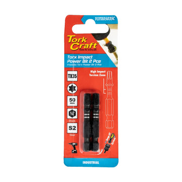 Tork Craft Torx Tx 35 Impact Power Bit 50mm 2pc - image 01