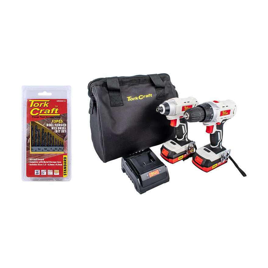 Tork Craft Drill & Impact DriverTC20002 With NR00013 - image 01