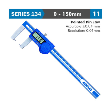 Accud Digital Caliper 150mm 0.04mm Accuracy Outside Point 0.01mm Resolution Stainless Steel - image 01
