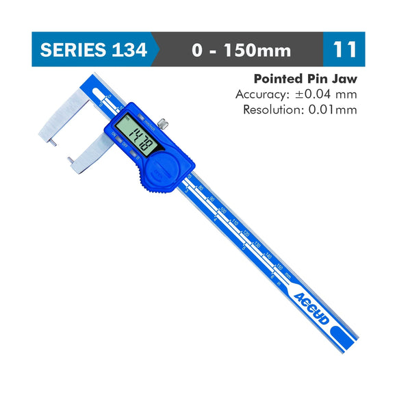 Accud Digital Caliper 150mm 0.04mm Accuracy Outside Point 0.01mm Resolution Stainless Steel - image 01