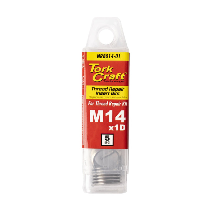 Tork Craft Thread Repair Kit M14 X 1d Replacement Inserts 5pce - image 01