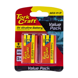 Tork Craft Battery 9v Alkaline X2 Per Card - image 01