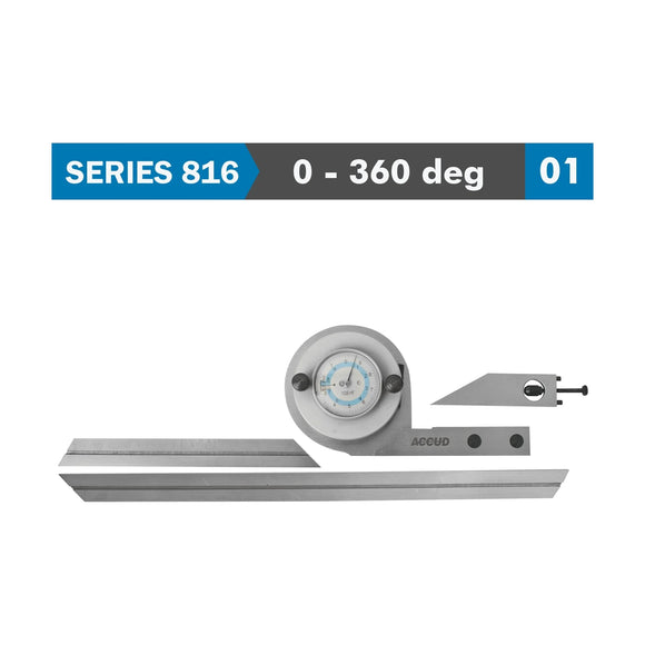Accud Universal Protractor 360° C / Steel 5' Accuracy 5' Graduation - image 01