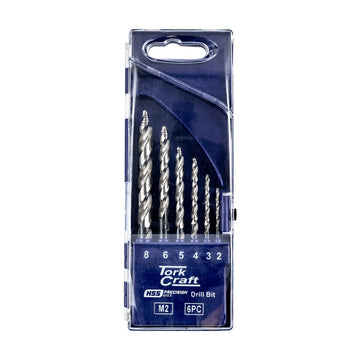 Tork Craft Drill Bit Precision-Max Step Point 6pce HSS Drill Set Industrial - image 01