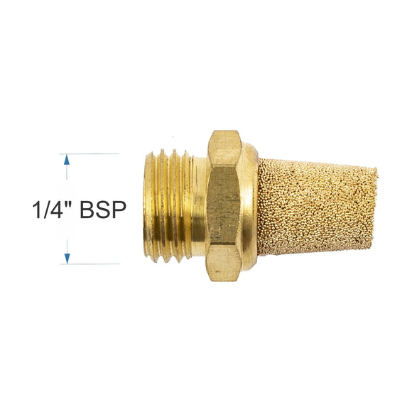 AirCraft Muffler Brass Conical 1/4' Male - image 01