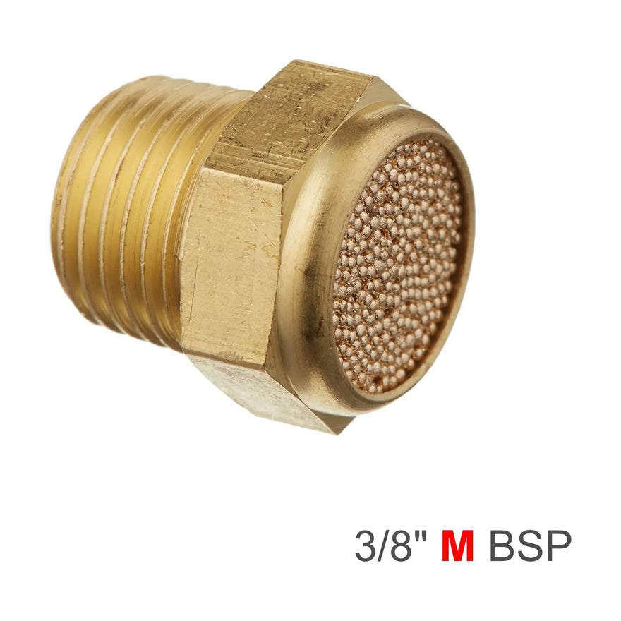 AirCraft Muffler Brass Flat 3/8" BSP Male - image 01