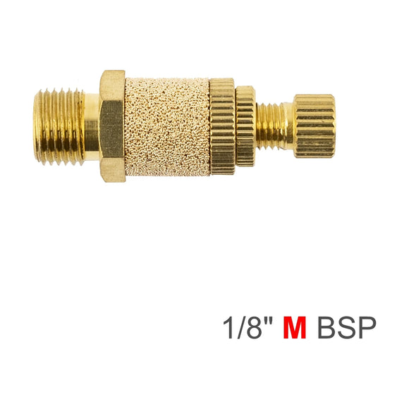 AirCraft Flow Control Silencer Brass 1/8' M - image 01