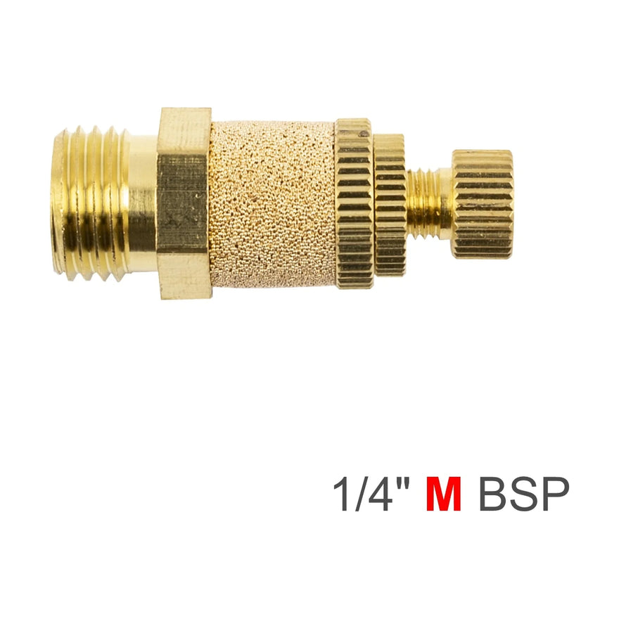 AirCraft Flow Control Silencer Brass 1/4' M - image 01