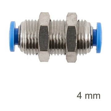 AirCraft Metal Bulkhead Straight Connector 4mm - image 01