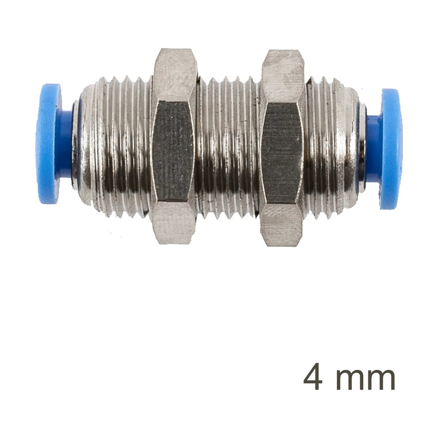 AirCraft Metal Bulkhead Straight Connector 4mm - image 01
