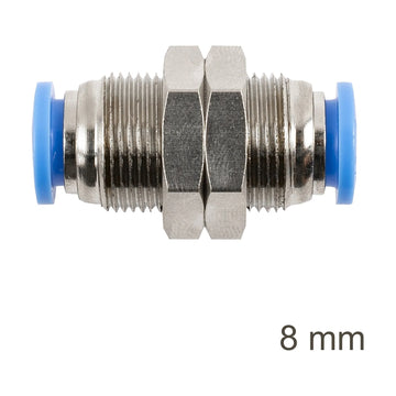 AirCraft Metal Bulkhead Straight Connector 8mm - image 01