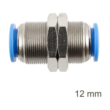 AirCraft Metal Bulkhead Straight Connector 12mm - image 01